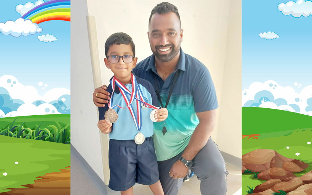 Silver and 1 bronze medal in freestyle and backstroke